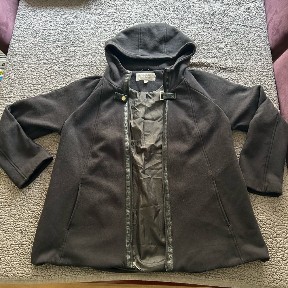 Valerie Stevens Kids Charcoal Hooded Raincoat